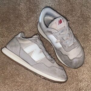 New Balance Kids Sneakers in Gray and White